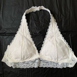 Gilly Hicks White/Cream Lace Bralette Size Medium